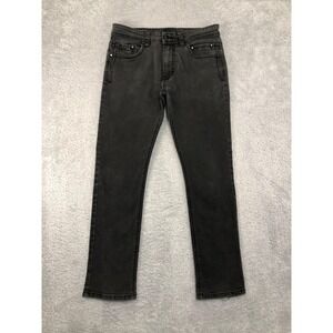 Steve's Jeans Men's 31x28 (Tag 31x30) Black Skinny Low Rise